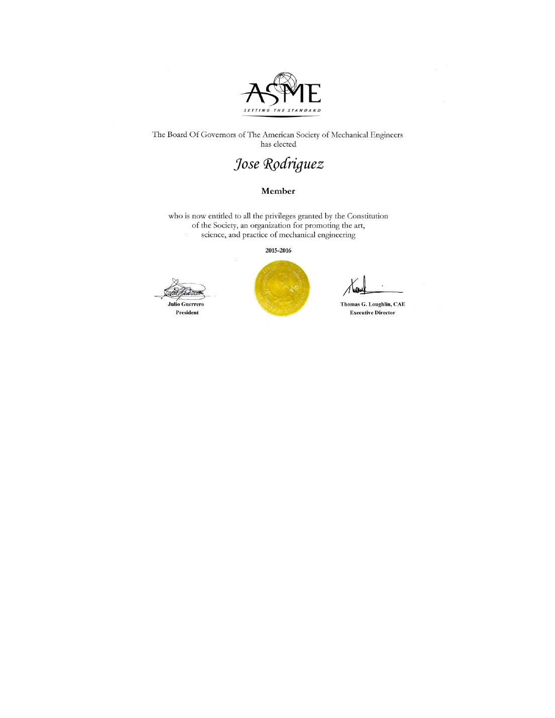Membresía ASME